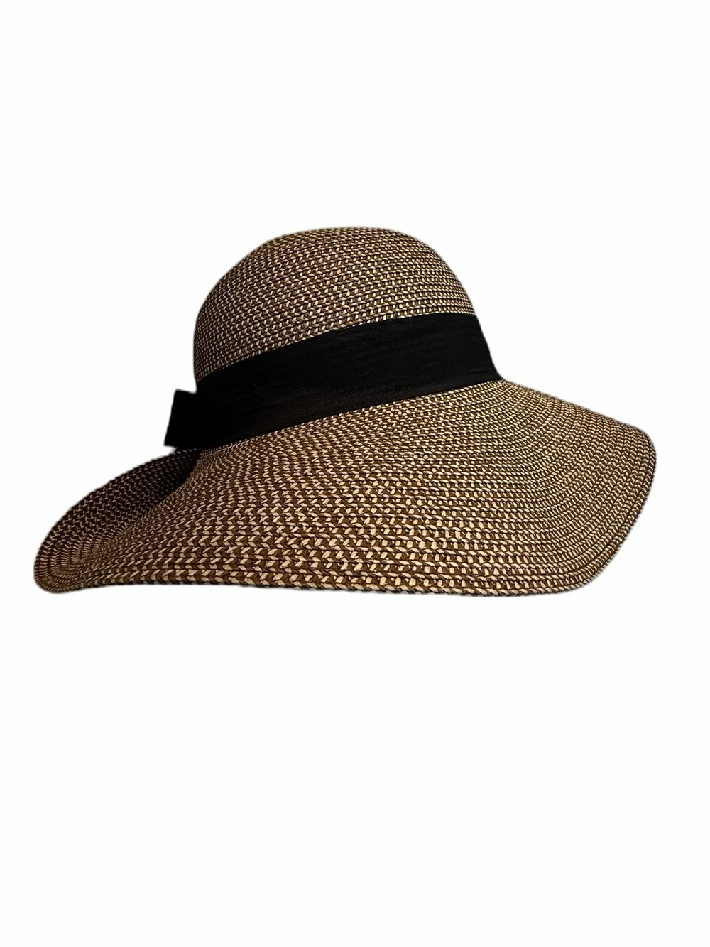 Magid Packable Paper Straw Hat - woven Natural and Black with UFP 50+